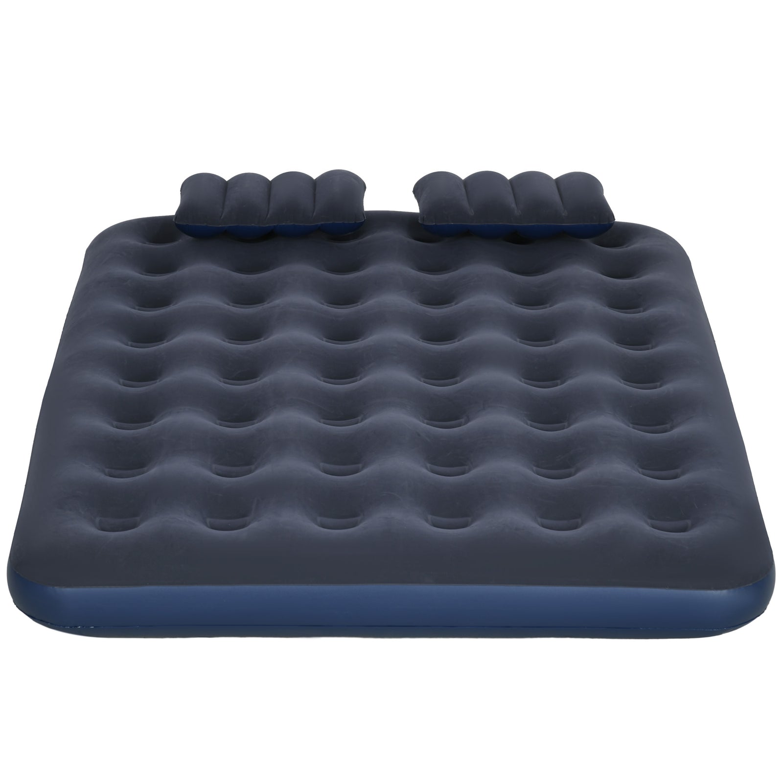 Double Air Bed With 2 Pillows Inflatable Mattress | Blue