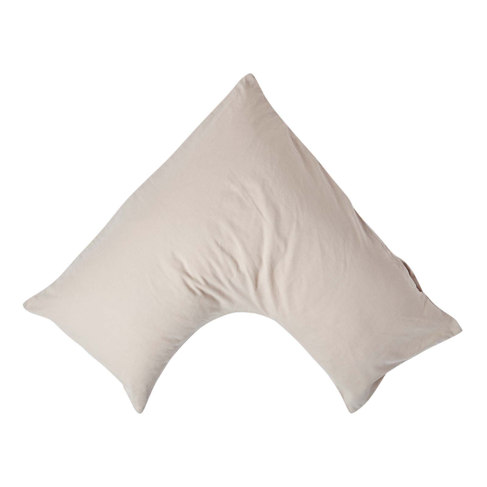 Linen V Shaped Pillowcase | V Shape | Natural