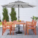 Living and Home Concrete-filled Patio Umbrella Stand
