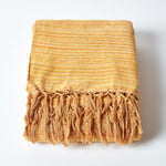 Bed Sofa Throw Cotton Chenille Tie Dye | 220cm x 240cm | Rust