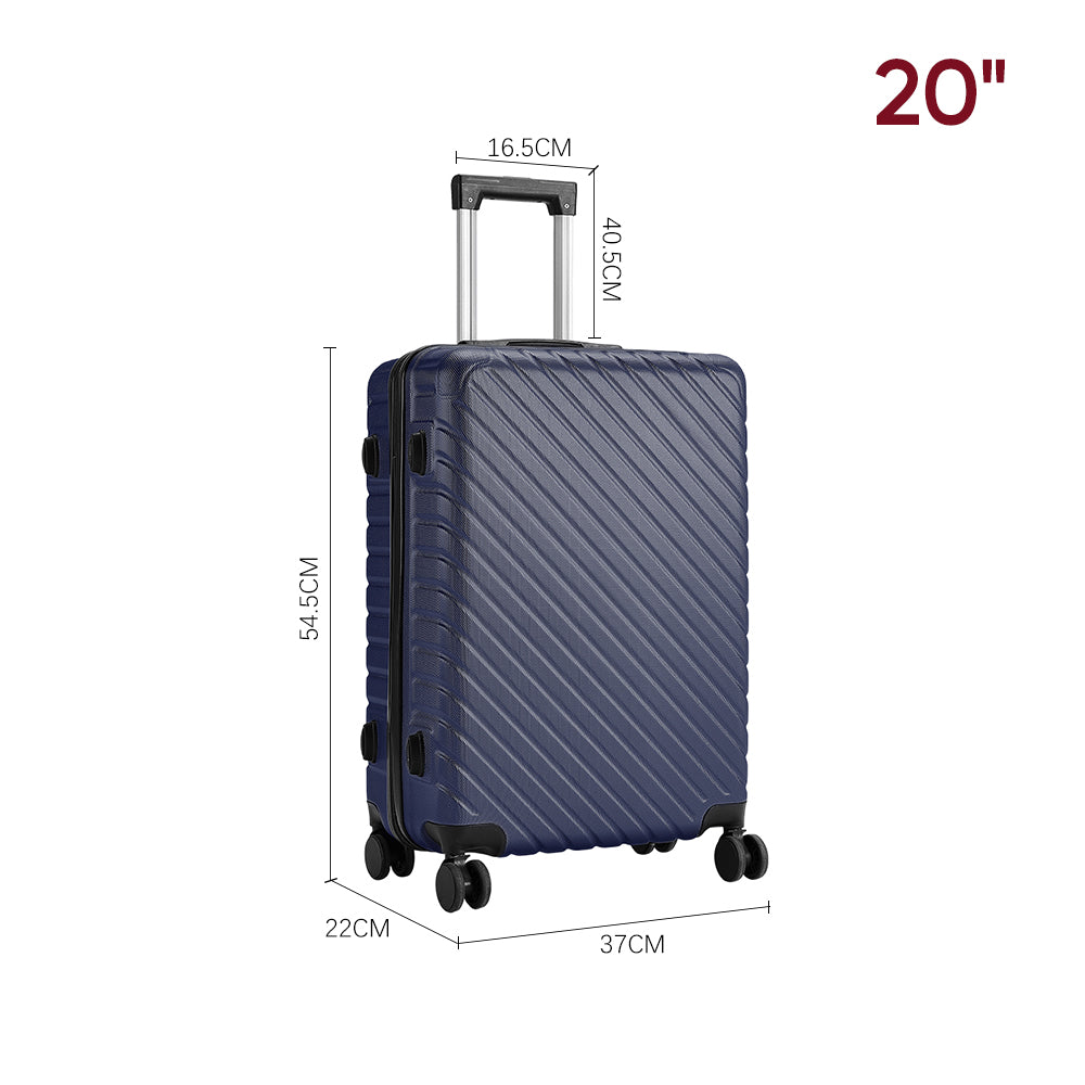 Lightweight Hardside Travel Suitcase With Spinner Wheels | Blue