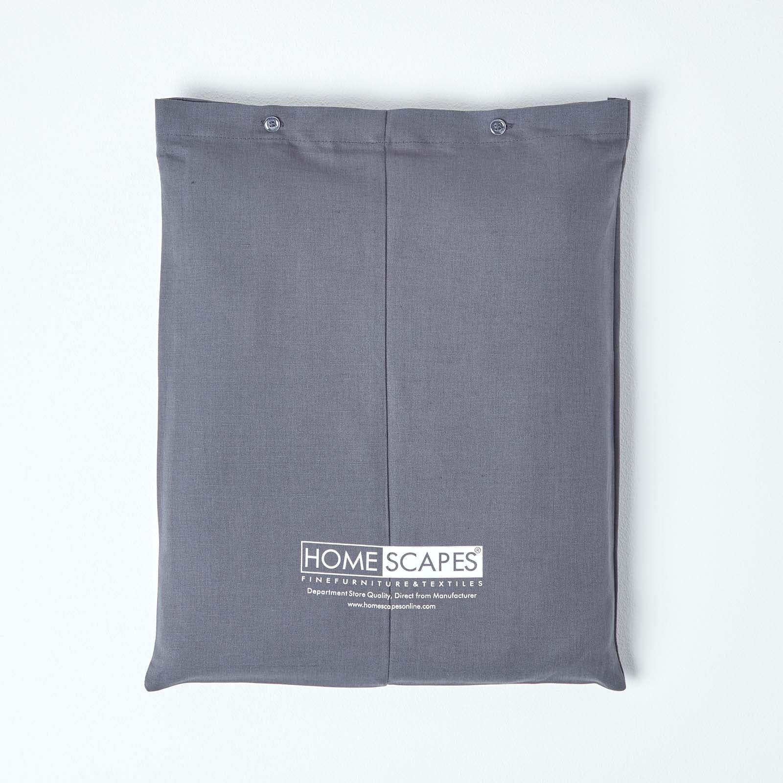 Luxury Linen Fitted Sheet | King | Dark Grey