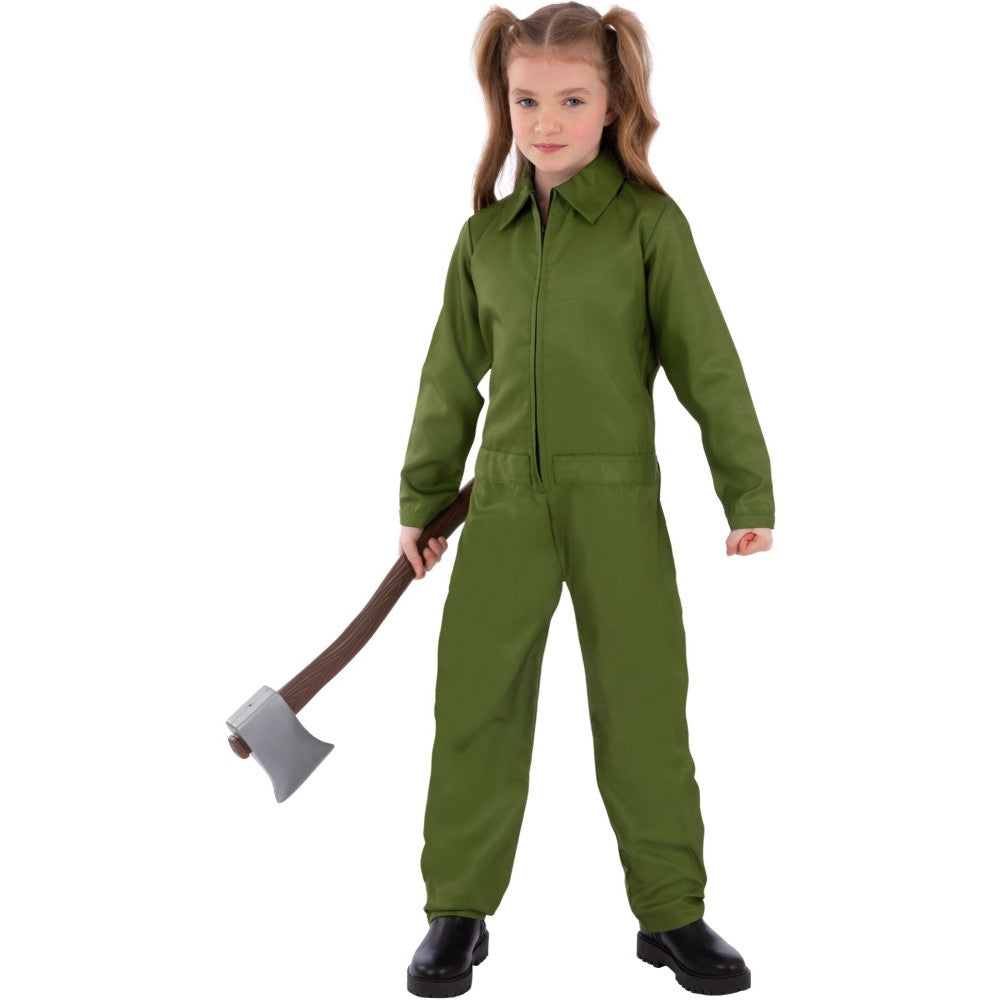 Kids Unisex Green Boiler Suit Costume | Age 10-12