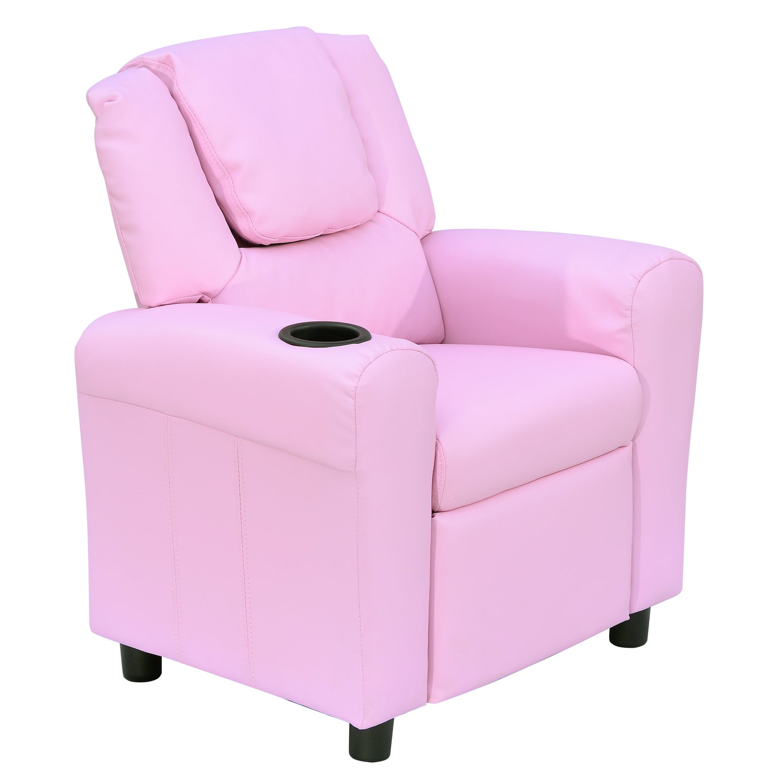 Kids Recliner Armchair Games Chair Children Seat Girls Boys Sofa | Pink