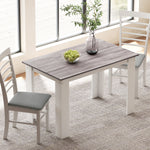 Dining Table For 4-6 People, Wood Effect Tabletop | Grey