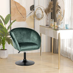 Swivel Bar Stool Fabric Dining Tub Seat | Green