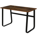 Industrial Writing Desk, Metal Legs, Home Office