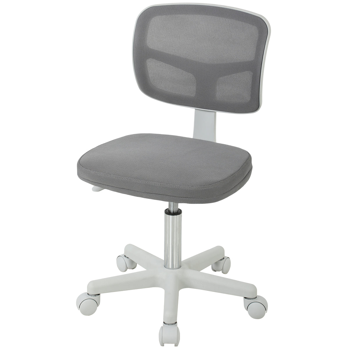 Vinsetto Small Office Chair Without Arms, Swivel Mesh Desk Chair, Dark Grey
