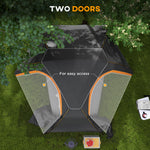 Camping Tent Dome Tent With Removable Rainfly For 1-2 Man | Dark Gray
