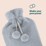 Plush Hot Water Bottle | Gray
