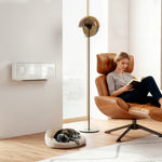 2000w Ceramic Electric Heater With Fan, Wall Mounted | White