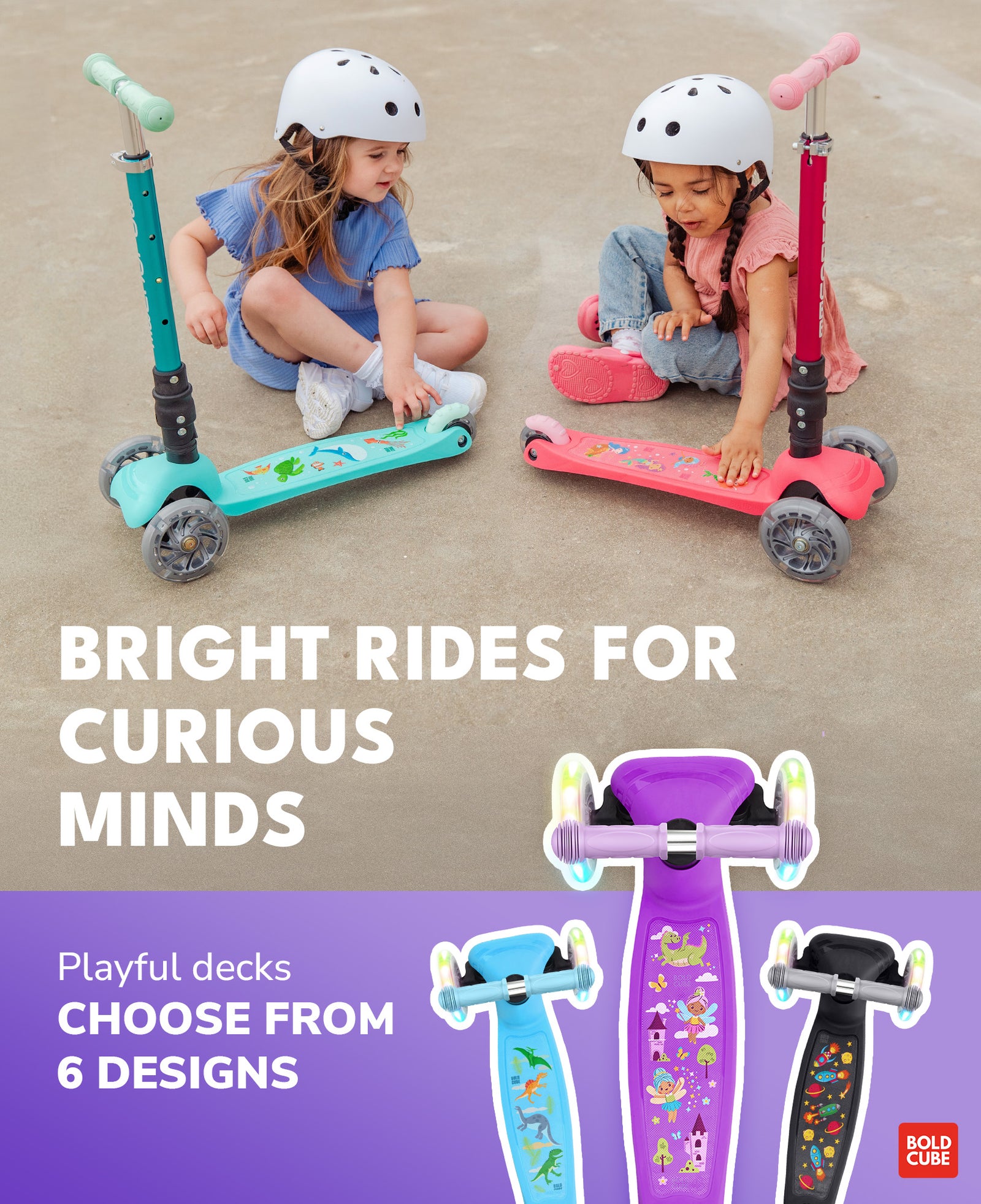 Teeny Fold 3 Wheel Scooter | Unicorn