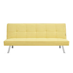 Britney Linen Sofa Bed 3 Seater | Yellow