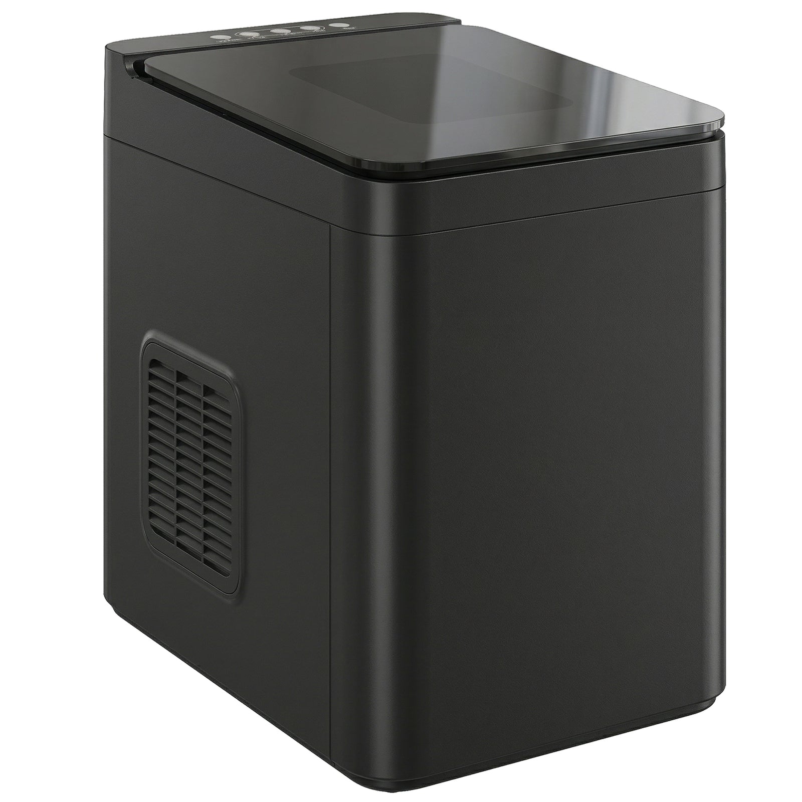 Countertop Ice Maker Machine Compact Ice Cube Maker With Scoop Black