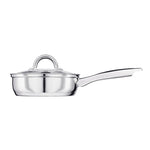 Stainless Steel Egg Poacher Pan With Spatula | 4 Cup | Silver