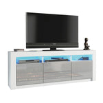 Shine Tv Unit 160cm With Led Lights | Grey