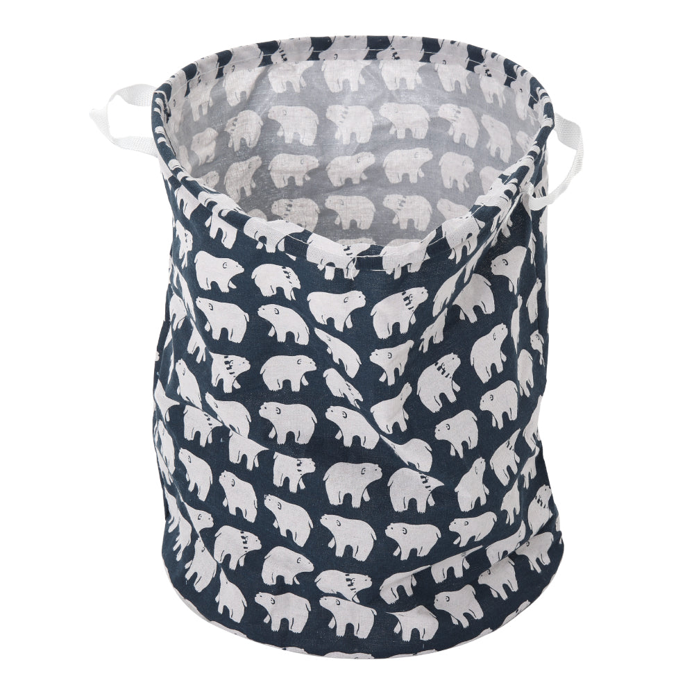 Household Dirty Clothes Hamper, Laundry Basket With Handles Folding | Blue