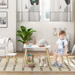 3 Pieces Toddler Table And Chair Set For Nursery, Playroom, Classroom