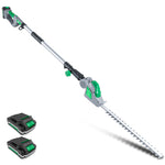 Cordless Hedge Trimmer 18v Li-ion Long Reach Telescopic Garden Hedge Cutter, Battery & Charger Included