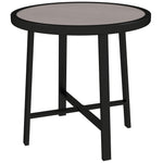 50.5cm Round Garden Table W/ Spc Tabletop | Gray