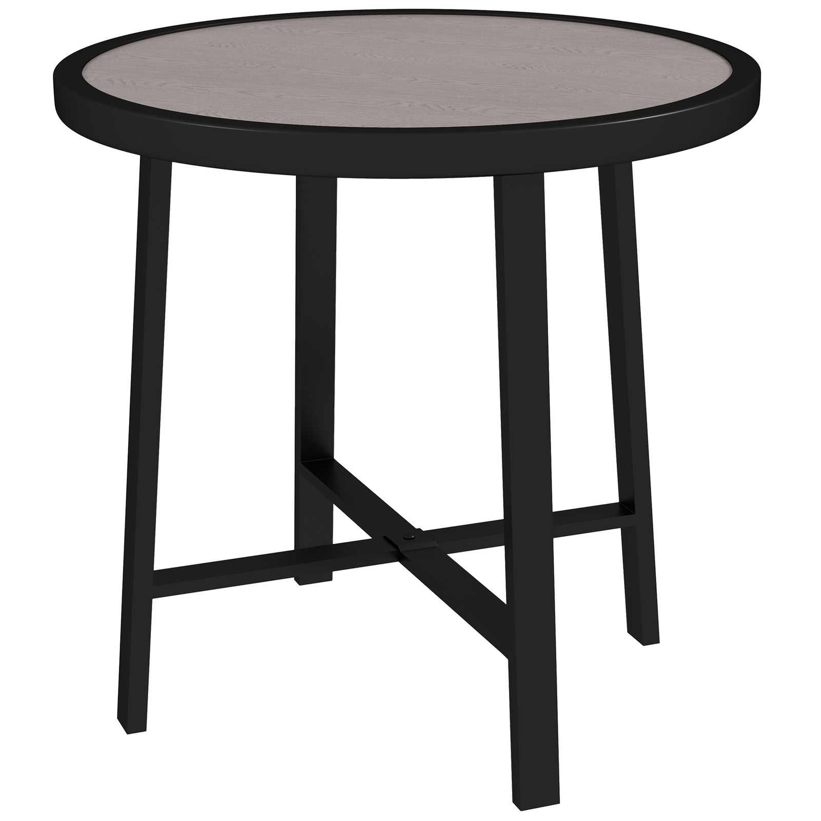 50.5cm Round Garden Table W/ Spc Tabletop | Gray