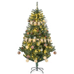 6ft Artificial Christmas Tree With Led Lights, Decoration, Auto Open | 6ft | Green