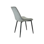 San Diego Marble Top Dining Table With Amelia Velvet Chairs | Grey