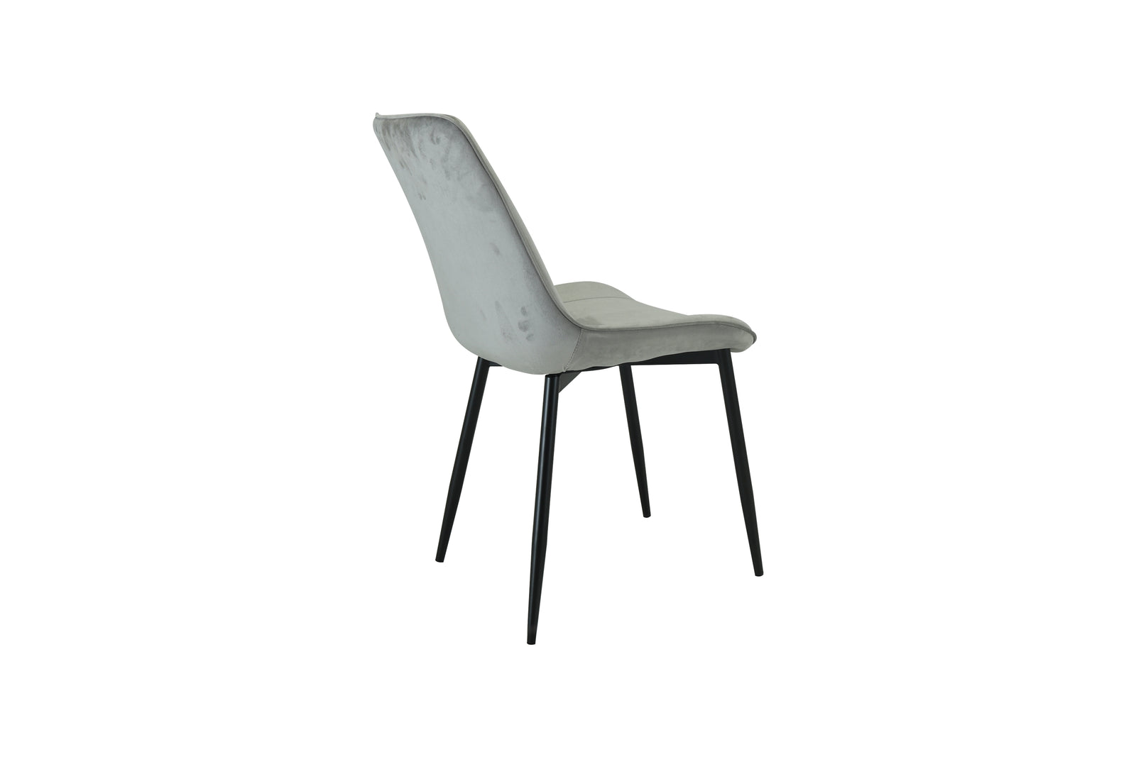 San Diego Marble Top Dining Table With Amelia Velvet Chairs | Grey