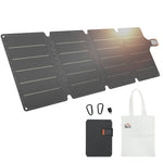 36w Foldable Portable Solar Panel With Type-c To Usb-a