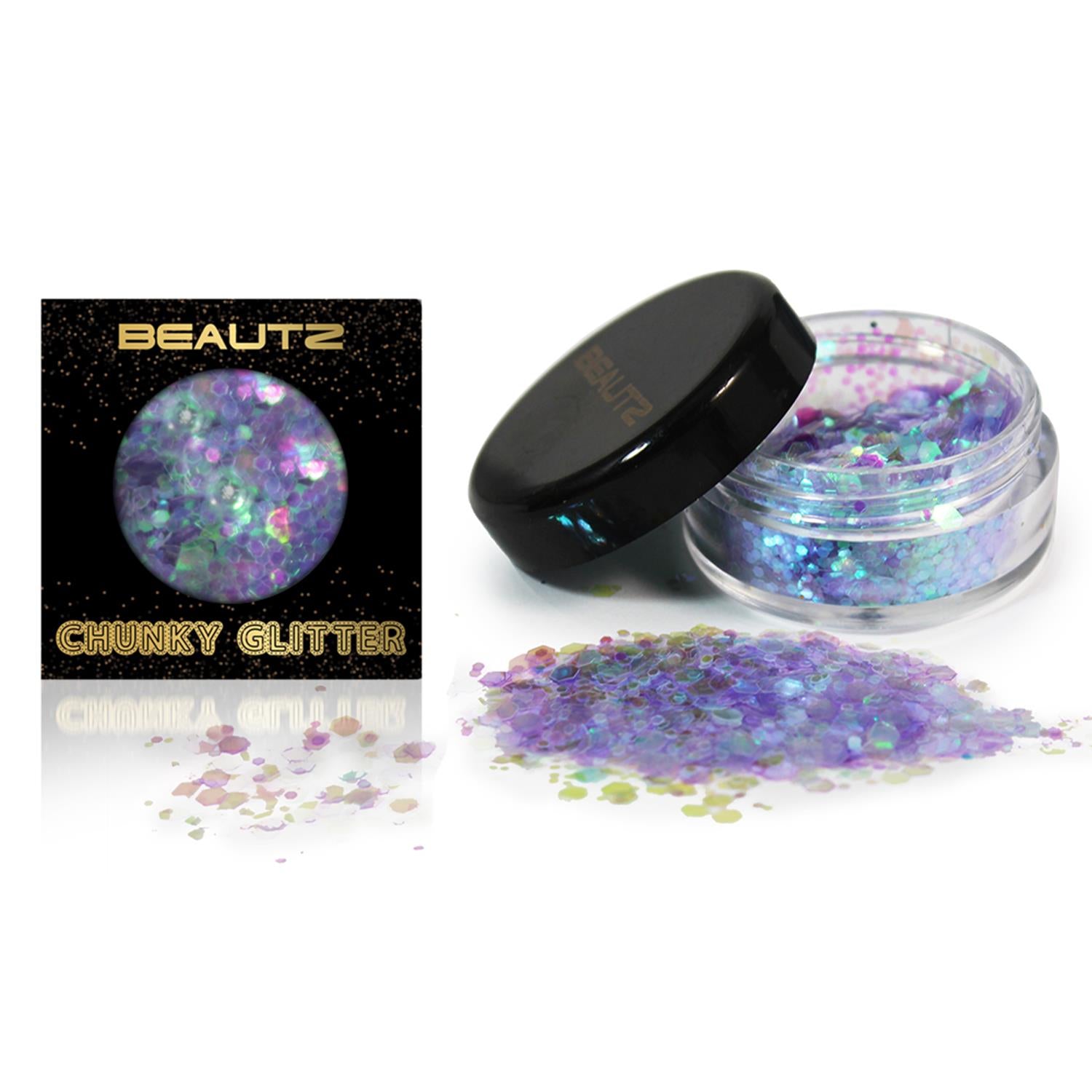 Envie Chunky Glitter Unicorn 10ml Pot 5g Cosmetic Body Face Festival Pink Glam
