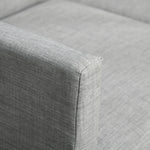 Reversible Sectional Sofa Set Linen Touch Sleeper
