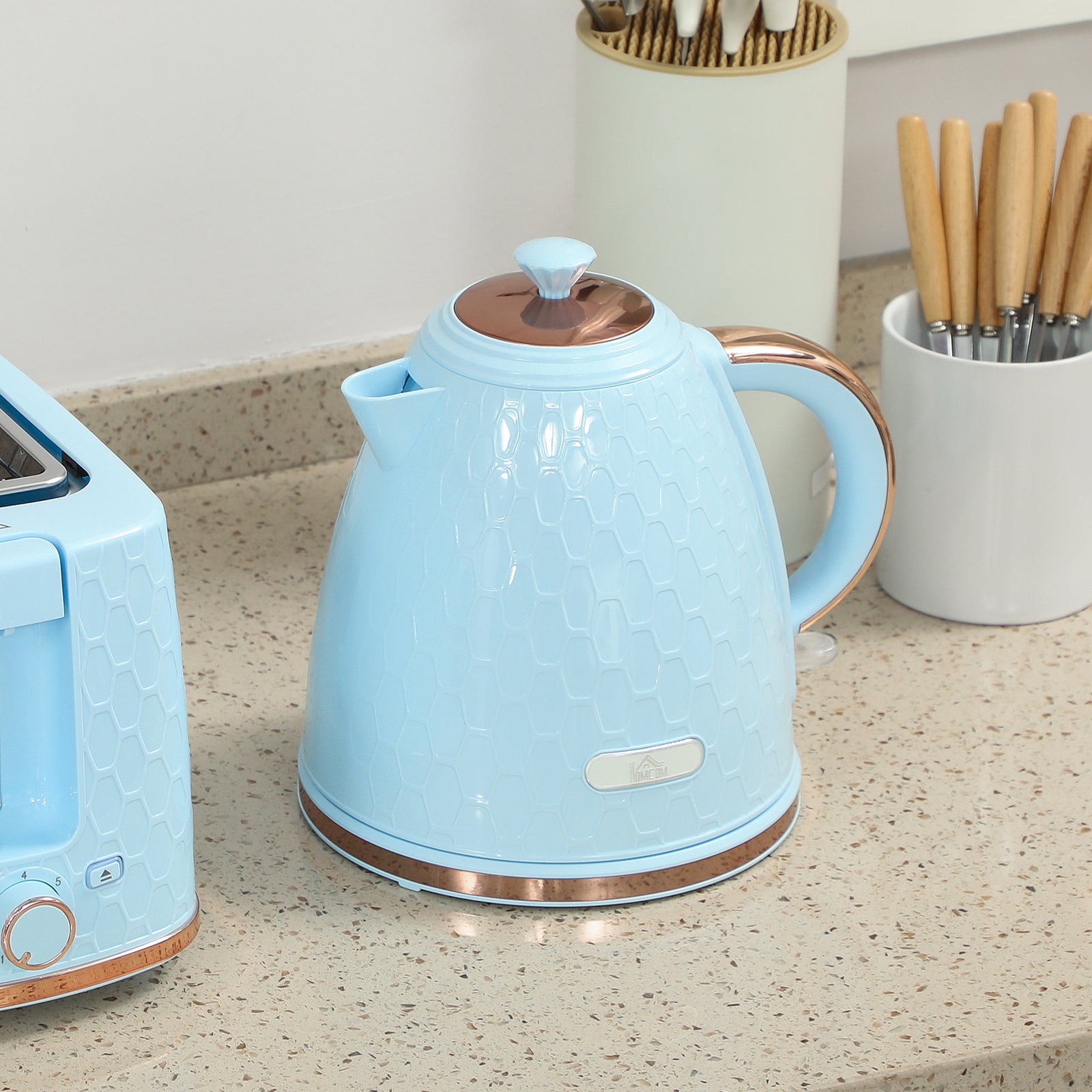 Kettle & 2 Slice Toaster | Light Blue