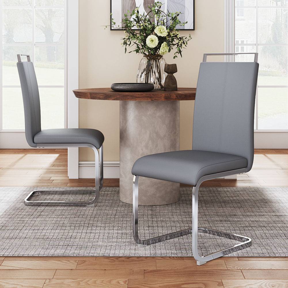 2pcs Metal High Dining Chairs