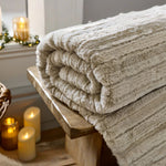 Chatsworth Faux Fur Luxury Throw 130x170cm – Ultra Soft & Stylish Blanket | 130cm x 170cm | Fawn