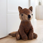 Luxury Fox Door Stop, Polyester Cover With Sand Filling