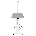 White Hydraulic Grooming Table | Grey