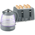 Kettle And Toaster Set With Strix Thermostat, Crumb Tray | Grey