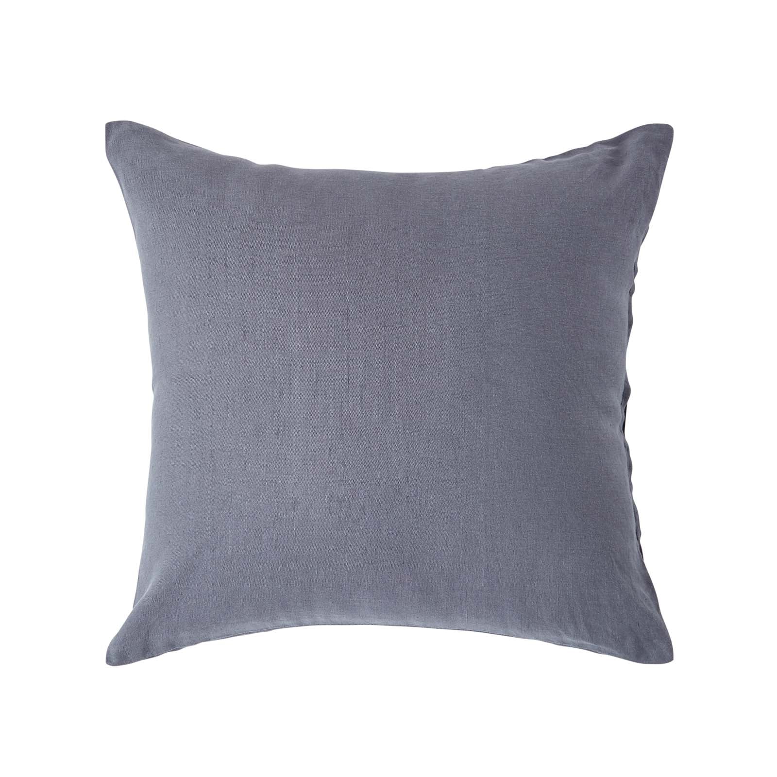 European Size Linen Pillowcase | 40cm x 40cm | Dark Grey