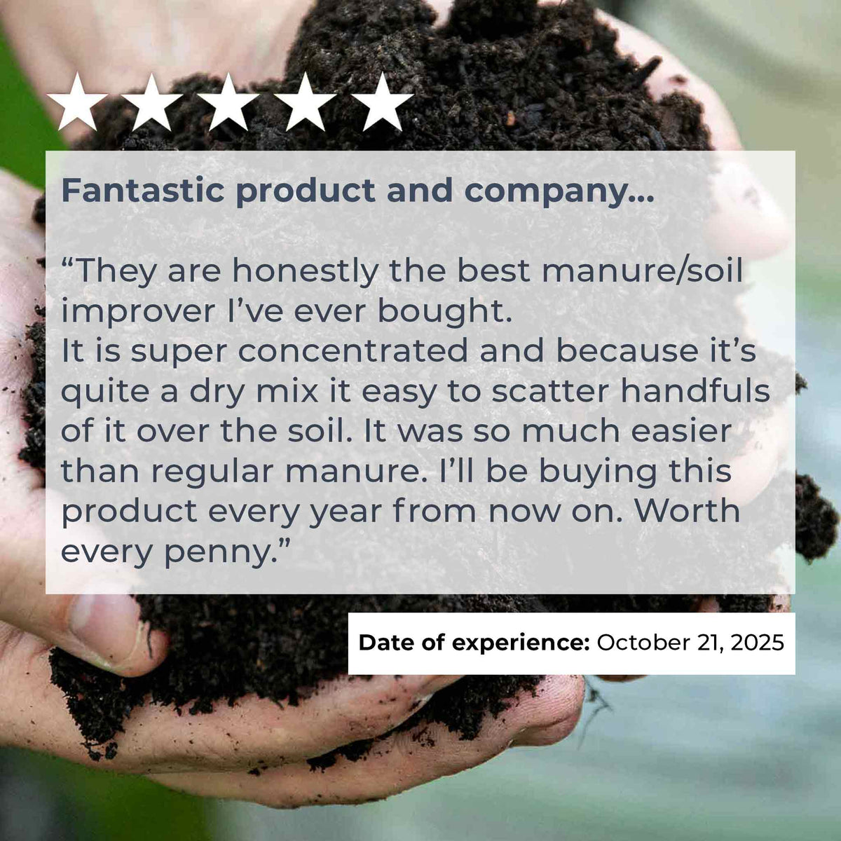 Organic Extra Fertiliser And Soil Improver | Set of 1