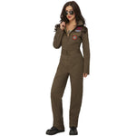 Top Gun Ladies Costume With Jumpsuit | Large