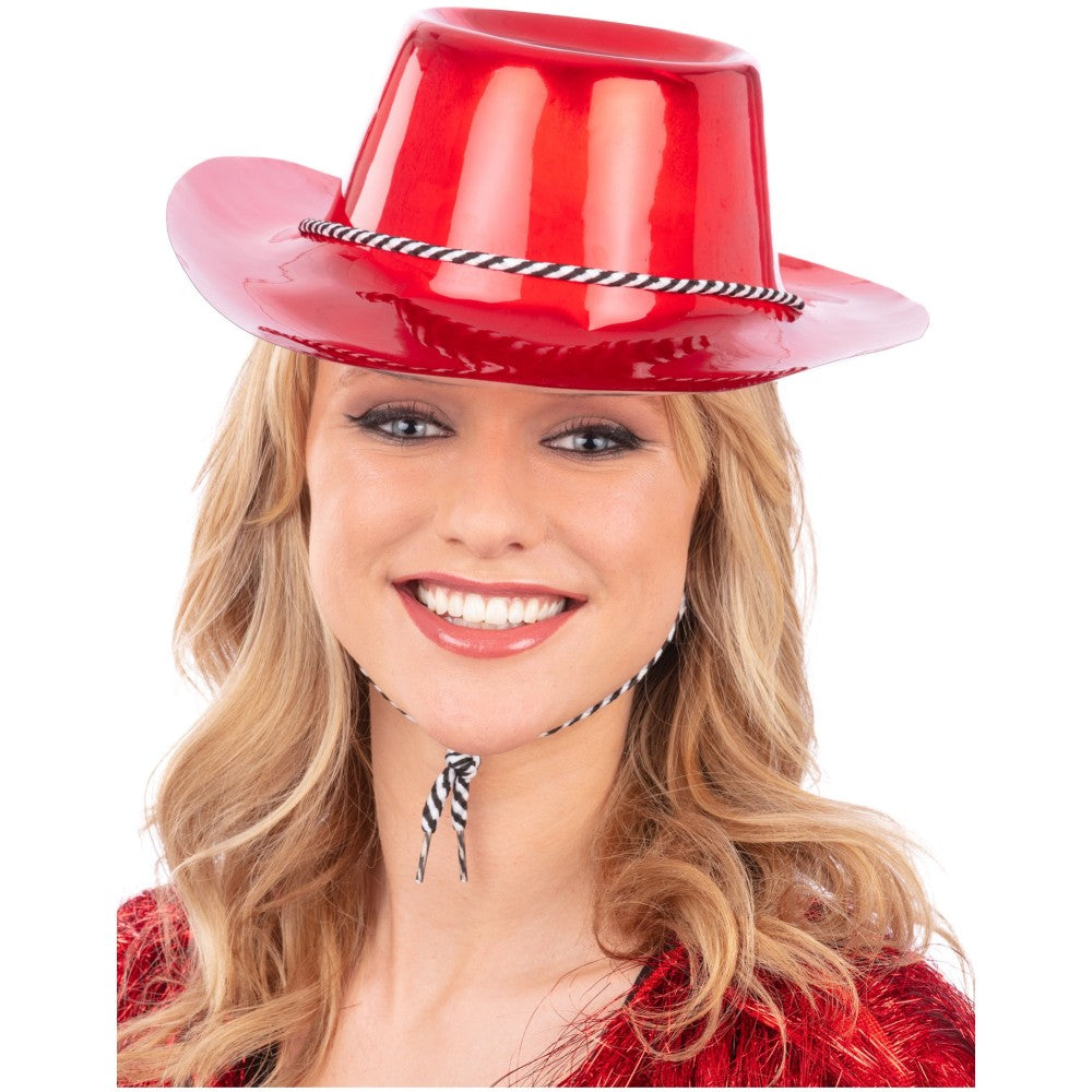 Metallic Cowboy Hat | Red