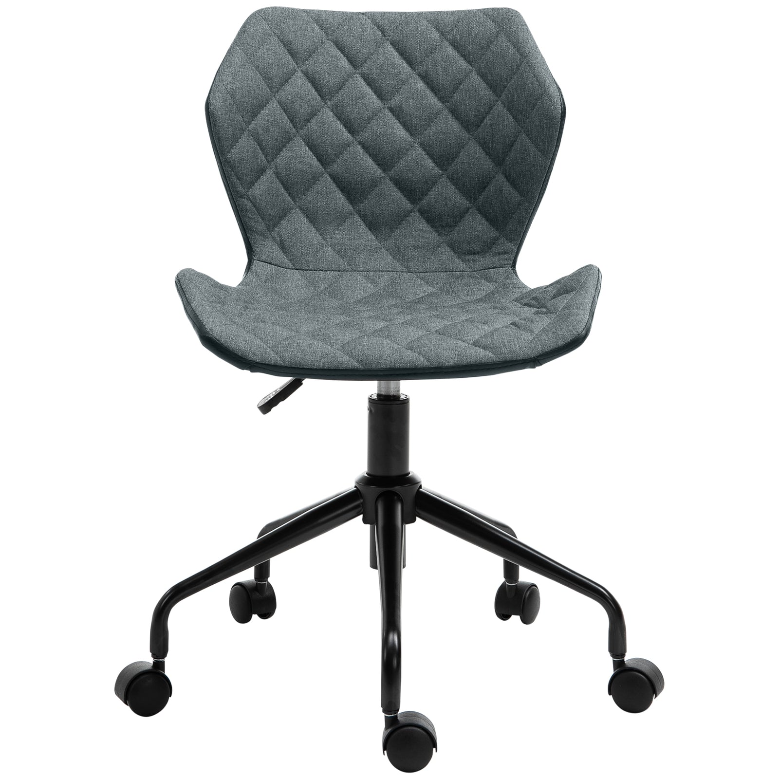 Office Swivel Desk Chair Linen Grey