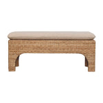 Rattan Harmony Cushioned Seat, Beige and Cream