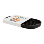 Recycled Soap Dish - Designed to help dry soap quickly - Easy to clean - Made in the UK | Graphite Black