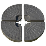 4pc Parasol Base, Up To 100kg, Sand/water Fillable