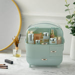 Large Dustproof Makeup Cosmetic Organizer With Handle
