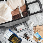 40x20x25cm Hard Case Cabin Suitcase Ryanair Free Approved Carry On | Cabin | Grey