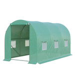 Polytunnel Greenhouse With Zipped Door 4x2m