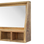 Solid Wood 5 Slot Floating Unit With Mirror