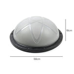 Half Balance Ball Trainer Resistance Band Core Trainer Strength Gym | Grey